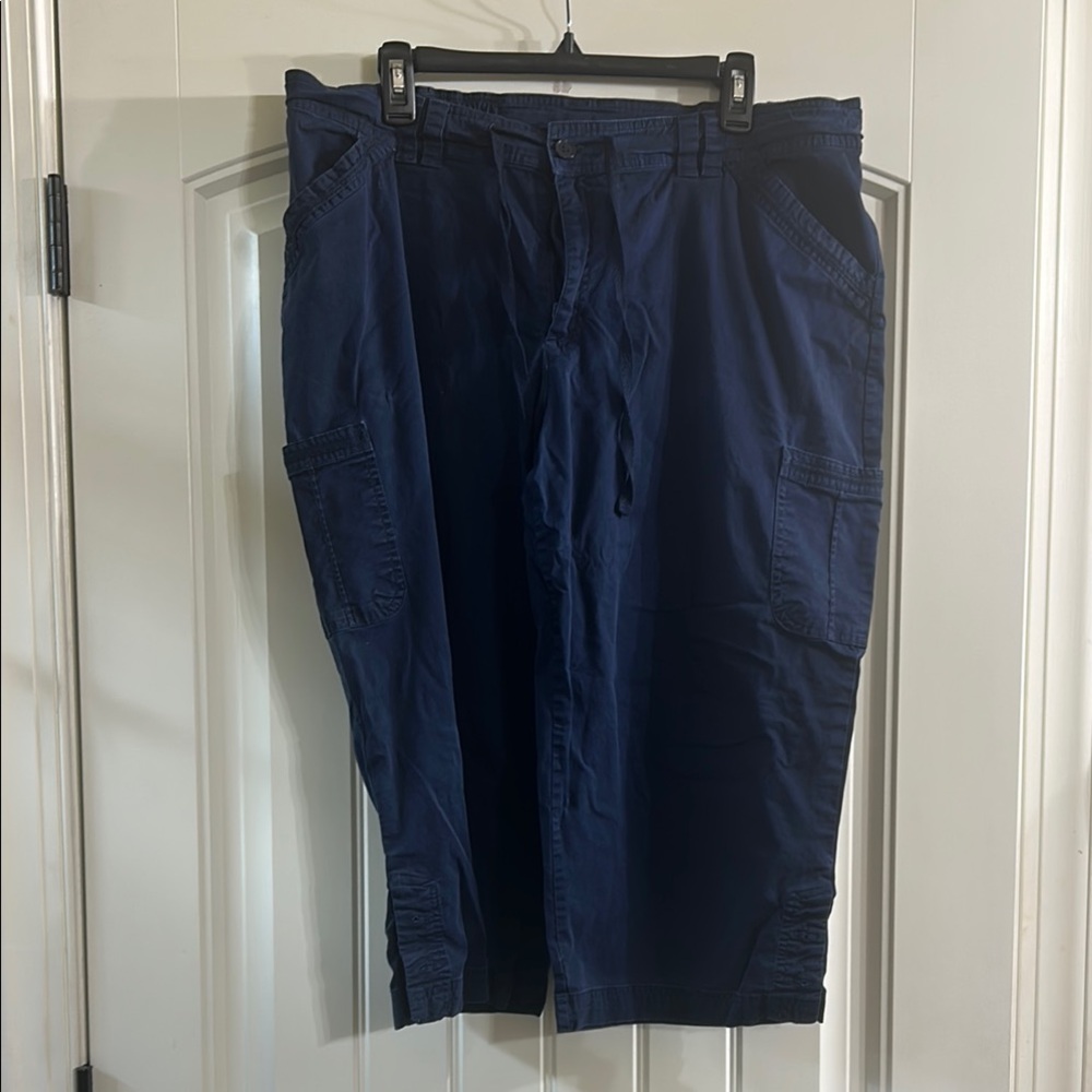 Just My Size Women's Navy Capris